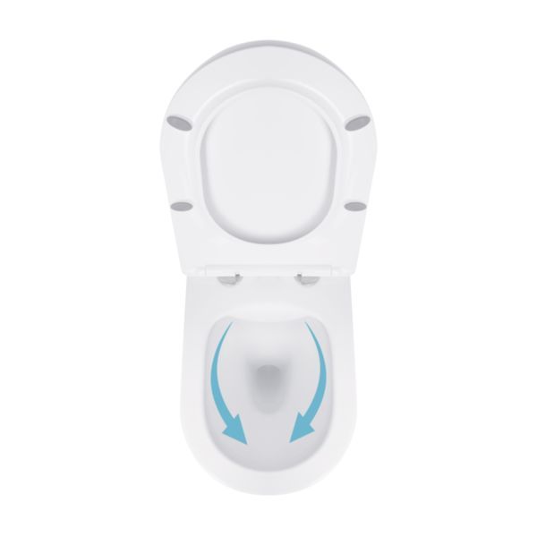 Унітаз підвісний Qtap Jay безобідковий з сідінням Soft-close QT07335176W SD00036224 фото