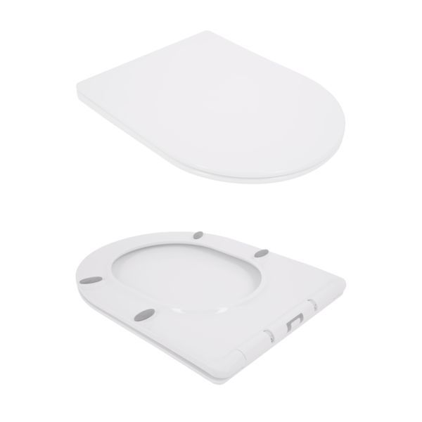 Унітаз підвісний Qtap Jay безобідковий з сідінням Soft-close QT07335176W SD00036224 фото