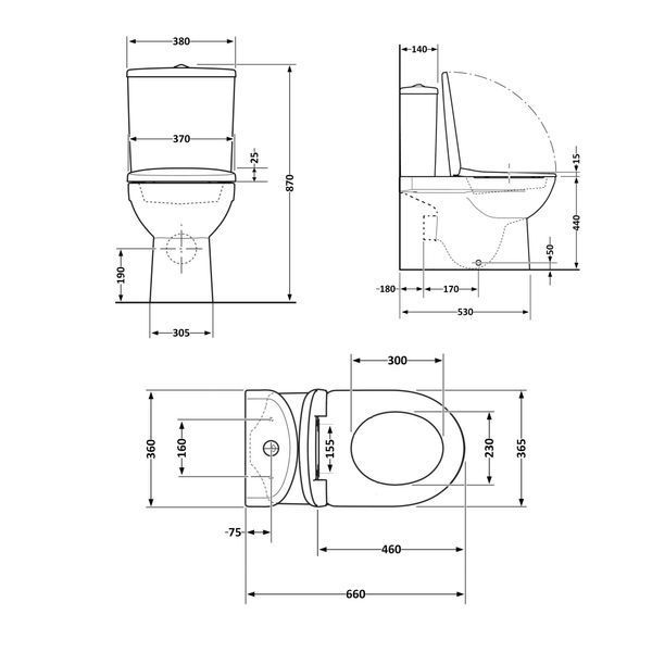 Унітаз підлоговий Qtap Virgo Ultra Quiet безобідковий з сидінням Soft-close WHITE QT18226092AW SD00052581 фото