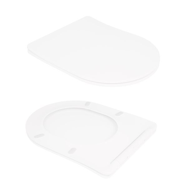 Унітаз підлоговий Qtap Virgo Ultra Quiet безобідковий з сидінням Soft-close WHITE QT18226092AW SD00052581 фото