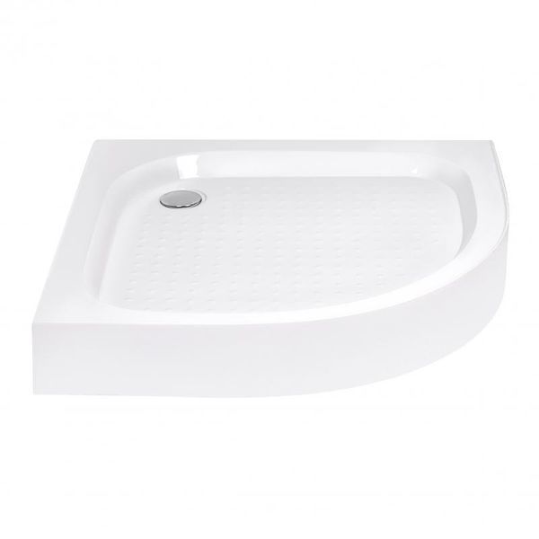 Душова кабіна Lidz Latwa SC90x90.SAT.LOW.GR, скло тон. 4 мм + Lidz Душовий піддон KAPIELKA ST90x90x14 SD00051436 фото