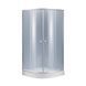 Душова кабіна Lidz Latwa SC90x90.SAT.LOW.GR, скло тон. 4 мм + Lidz Душовий піддон KAPIELKA ST90x90x14 SD00051436 фото 1