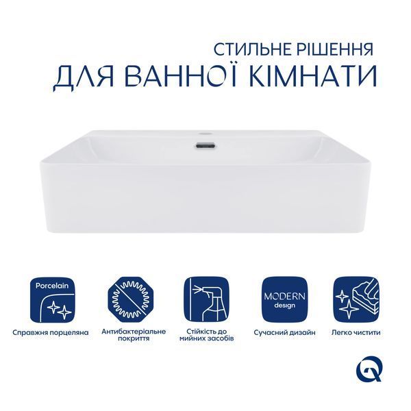 Раковина Qtap Nando LT 610х420х140 White QT12116146W SD00052917 фото