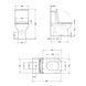Унітаз-компакт Qtap Kalao безобідковий з сідінням Soft-close QT08221213AW SD00046562 фото 2