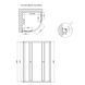 Душова кабіна Lidz Latwa SC80x80.SAT.LOW.GR, скло тоноване 4 мм без піддона SD00047611 фото 2