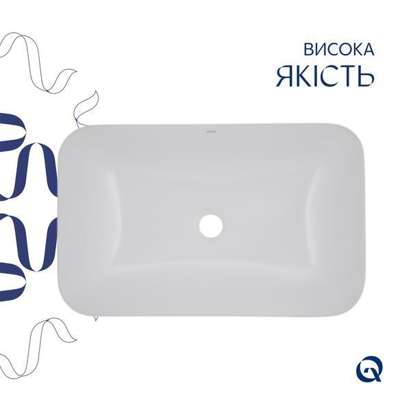 Раковина Qtap Scorpio 615х390х150 White QT1411K491WN SD00053086 фото