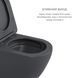 Комплект Qtap Robin Anthracite 3 в 1: підвісний унітаз Ultra Quiet + біде підвісне + раковина накладна QTROBAN49157 SD00055281 фото 4