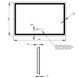 Дзеркало Qtap Mideya (DC-F904) 800х600 з LED-підсвічуванням Touch, з димером QT2078F904W SD00034651 фото 2