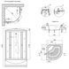 Душовий бокс Lidz Tani SB90x90.SAT.HIGH.FR, скло Frost 4 мм SD00039857 фото 2