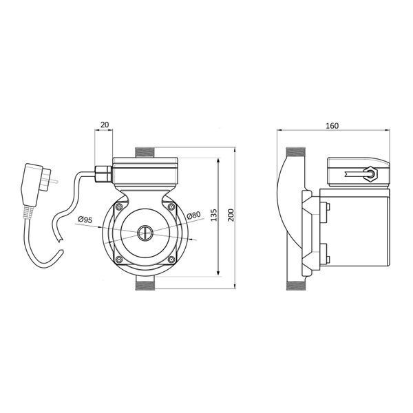 Насос для підвищення тиску Thermo Alliance LGS25-13Z (латунь) SD00047137 фото