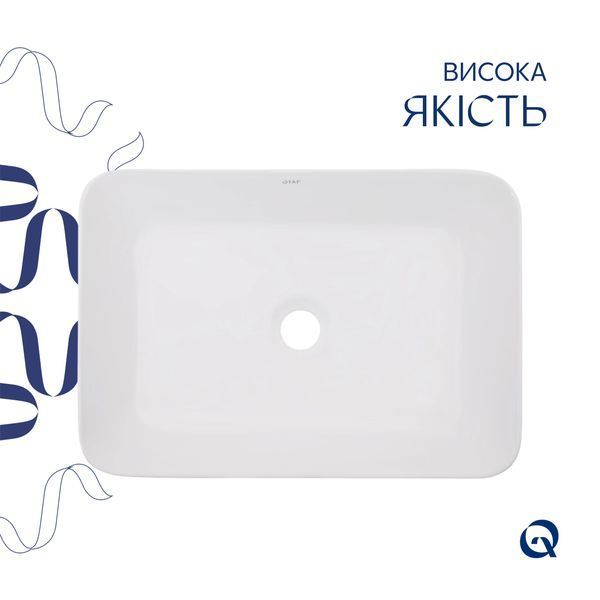 Раковина-чаша Qtap Virgo 490х350х110 White QT18112261WN SD00052921 фото