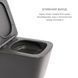 Комплект Qtap Tern Anthracite 3 в 1: підвісний унітаз Ultra Quiet + біде підвісне + раковина накладна QTROBAN49157 SD00055285 фото 3