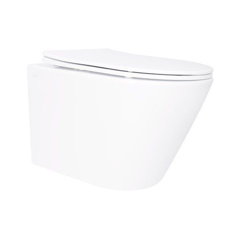 Унітаз підвісний Qtap Swan безободковий Ultra Quiet з сидінням Soft-close QT16335179W SD00050900 фото