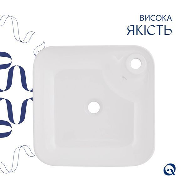 Раковина-чаша Qtap Stork 430x430x125 White QT15116137W SD00052893 фото