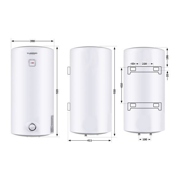 Водонагрівач електричний Thermo Alliance 80 л SLIM вертикальний, мокрий ТЕН 1,5 кВт D80V15Q2 SD00042065 фото