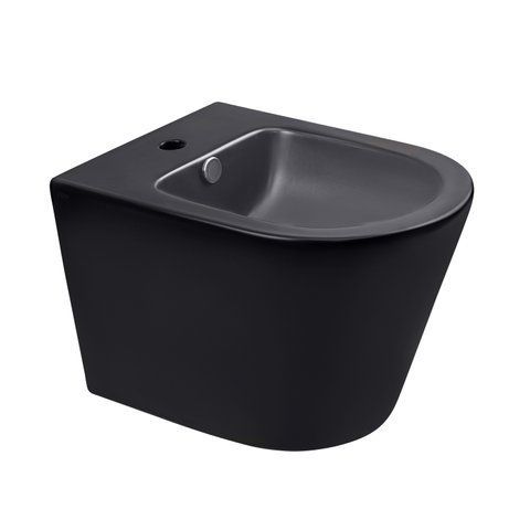 Біде підвісне Qtap Scorpio 515x360x345 Matt black QT1455053FMB SD00042531 фото
