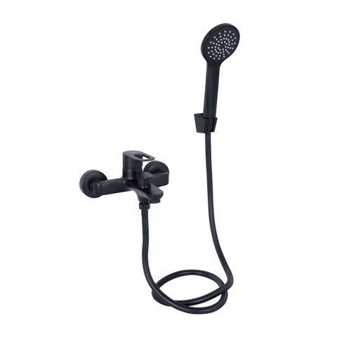 Змішувач для ванни Lidz Latwa 006 (з душовим гарнітуром) (k35) LDLAT006BLA45419 Black SD00051543 фото