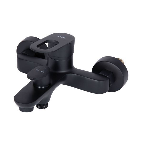 Змішувач для ванни Lidz Latwa 006 (з душовим гарнітуром) (k35) LDLAT006BLA45419 Black SD00051543 фото