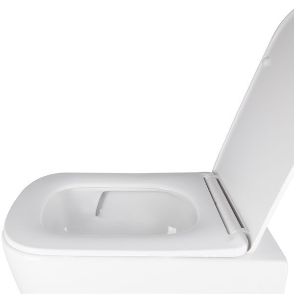 Готове рішення Qtap для ванної кімнати: підвісний унітаз Crow Ultra Quiet 490x360x290 + комплект інсталяції Nest 4 в 1 (квадратна клавіша Chrome) SD00051249 фото