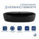 Комплект Qtap Scorpio: Раковина накладна 600x400x120 мм, Matt Black, овальна + Донний клапан Pop-up PU03 SD00054593 фото 3