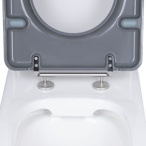 Унітаз підлоговий Qtap Freedom інклюзивний Rimless безобідковий з сидінням Soft-close WHITE QT22226098W SD00052583 фото