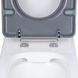 Унітаз підлоговий Qtap Freedom інклюзивний Rimless безобідковий з сидінням Soft-close WHITE QT22226098W SD00052583 фото 6