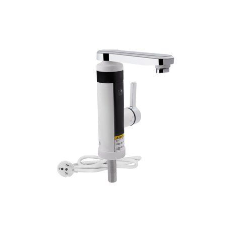 Проточний кран-водонагрівач кухонний для кухні Lidz Warm 061 LDWAR061WCR35431 White / Chrome SD00041535 фото