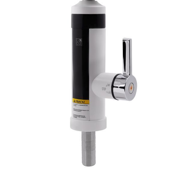 Проточний кран-водонагрівач кухонний для кухні Lidz Warm 061 LDWAR061WCR35431 White / Chrome SD00041535 фото