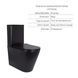 Комплект 2 в 1: підлоговий унітаз Qtap Scorpio Matt Black QT14226088AMB + набір гігієнічного душу Lidz Aria Black LDARI110BLA43394 SD00055247 фото 3