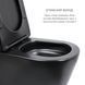 Комплект 2 в 1: підлоговий унітаз Qtap Scorpio Matt Black QT14226088AMB + набір гігієнічного душу Lidz Aria Black LDARI110BLA43394 SD00055247 фото 4