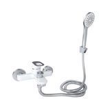 Змішувач для ванни Lidz Latwa 006 (з душовим гарнітуром) (k35) LDLAT006WHI45424 White SD00051548 фото