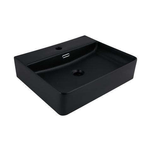Раковина Qtap Nando LT 500х420х130 Matt black QT12116146AMB SD00052920 фото
