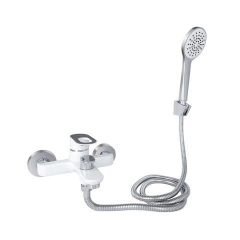 Змішувач для ванни Lidz Latwa 006 (з душовим гарнітуром) (k35) LDLAT006WHI45424 White SD00051548 фото