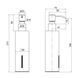 Дозатор для рідкого мила Qtap Liberty QTLIBBLM11522 Black SD00040038 фото 2
