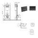 Готове рішення Qtap для ванної кімнати: підвісний унітаз Swan Ultra Quiet 520x360x320 + комплект інсталяції Nest 4 в 1 (лінійна клавіша Matt Black) SD00054321 фото 2