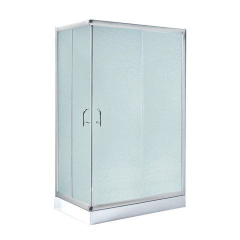 Душова кабіна Lidz Wawel SC100x80.SAT.LOW.FR, скло Frost 5 мм + Lidz Душовий піддон KAPIELKA ST100x80х14 SD00051439 фото