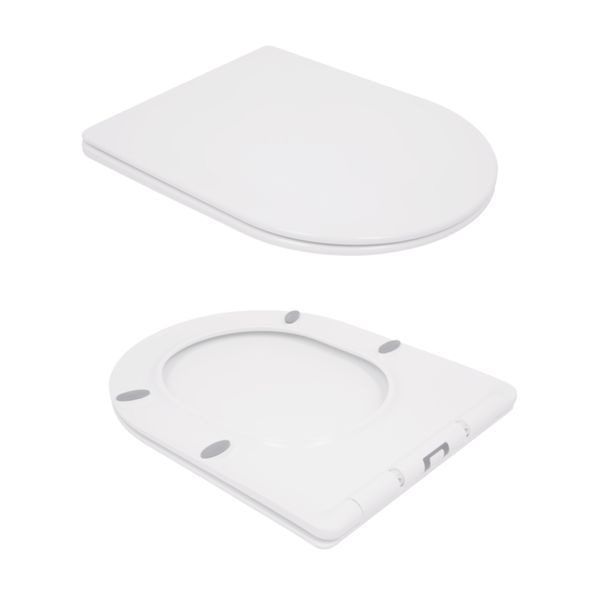 Унітаз підвісний Qtap Swan безобідковий з сідінням Soft-close QT16335178W SD00036227 фото