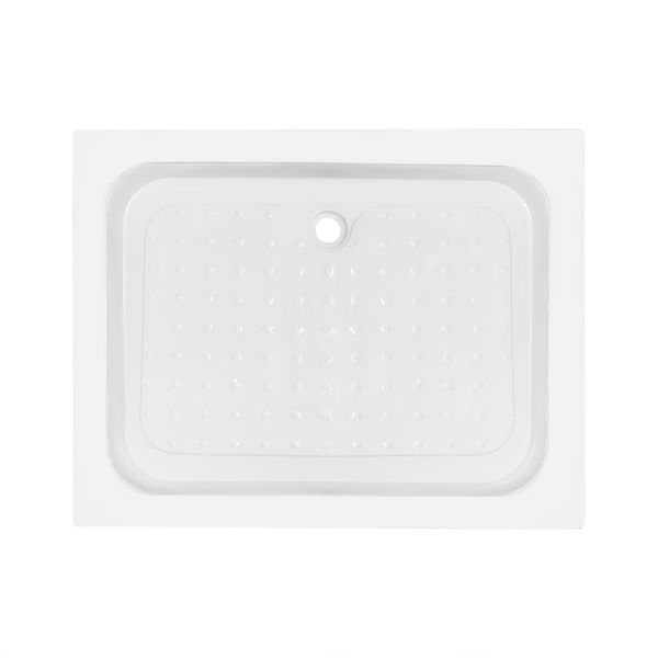 Душова кабіна Lidz Wawel SC100x80.SAT.LOW.FR, скло Frost 5 мм + Lidz Душовий піддон KAPIELKA ST100x80х14 SD00051439 фото