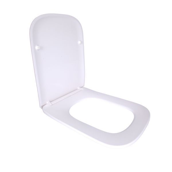 Сидіння для унітаза (Tern 490,520,610) 435x344x50 мм, White, з мікроліфтом, Slim Duroplast, Quick Release QTSC179W47353 Qtap SD00053477 фото