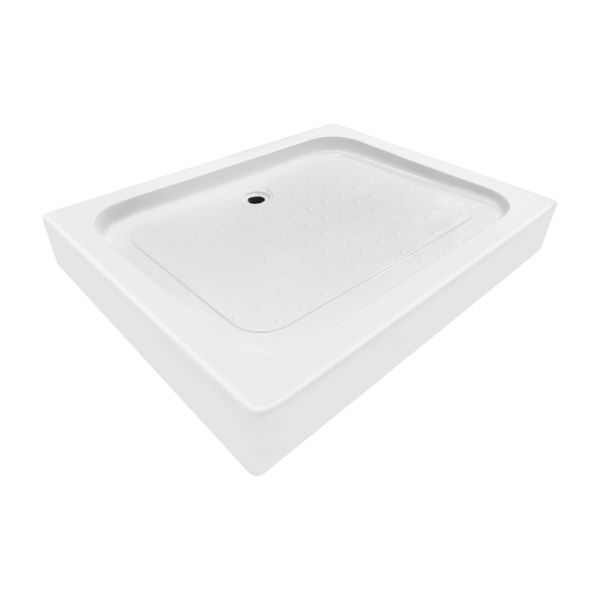 Душова кабіна Lidz Wawel SC100x80.SAT.LOW.FR, скло Frost 5 мм + Lidz Душовий піддон KAPIELKA ST100x80х14 SD00051439 фото
