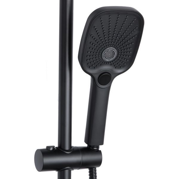 Душова система універсальна Qtap Gemini на три споживача (з виливом) QTGEM111BLM45686 Black Matt SD00051810 фото