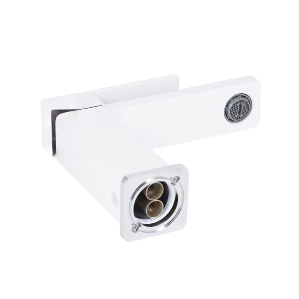 Змішувач для раковини Qtap Gemini QTGEM270CRW45675 Chrome/White SD00051799 фото