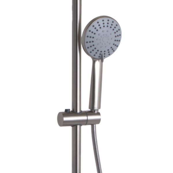 Душова система для душу Lidz Aria 1020 на два споживача (k35) LDARI1020NKS46114 Nickel SD00052238 фото