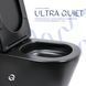 Унітаз підлоговий Qtap Scorpio Ultra Quiet безобідковий з сидінням Soft-close MATT BLACK QT14226088AMB SD00052562 фото 5