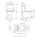 Унітаз підлоговий Qtap Scorpio Ultra Quiet безобідковий з сидінням Soft-close MATT BLACK QT14226088AMB SD00052562 фото 2