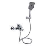 Змішувач для ванни Qtap Aries (з душовим гарнітуром) QTARI259CRM45559 Chrome SD00051683 фото