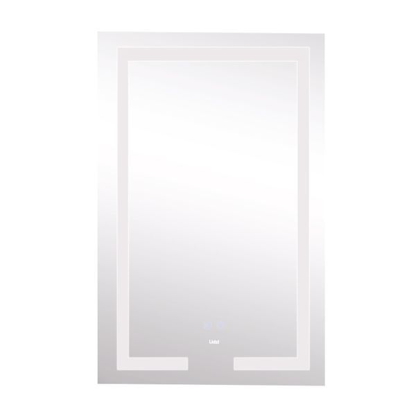 Дзеркало Lidz Kubis 500х800 з LED-підсвічуванням Touch, з антизапотіванням, з димером, рег. яскравості LD78LF9365080 SD00052334 фото