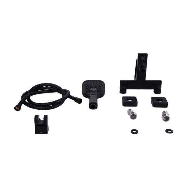 Змішувач для ванни Qtap Gemini (з душовим гарнітуром) QTGEM259BLM45682 Black Matt SD00051806 фото