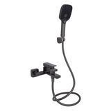 Змішувач для ванни Qtap Gemini (з душовим гарнітуром) QTGEM259GMB45684 Gunmetal Black PVD SD00051808 фото