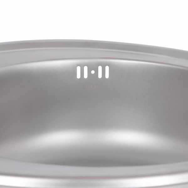 Кухонна мийка Brinex 490-A 0,6 мм Satin (BRIN490SAT06) SD00054083 фото